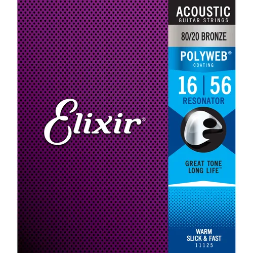 Elixir 11125 Polyweb Acoustic 16-56