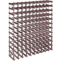 vidaXL Weinregal für 120 Flaschen aus massivem Kiefernholz - Regal für 120 Flaschen, stilvolle und rustikale Aufbewahrung aus hochwertigem Kiefernholz, ideal für Weinliebhaber.