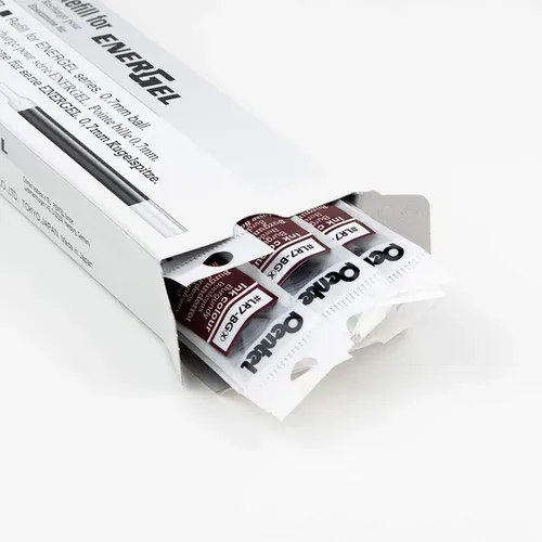 Pentel 12 EnerGel LR7 Gelschreiberminen burgunderrot von Pentel