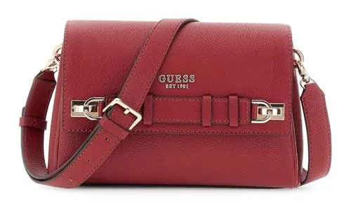GUESS Umhängetasche Schultertasche Gregoria Crossbody Flap Bag Red dunkelrot