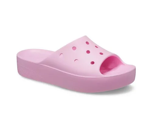 Crocs Women’s Classic Platform Slide Clog in Pink EUR 42-43 (M9) - Stylische Sandalen in Pink, Größe EUR 42-43 (M9), ideal für den täglichen Komfort und lässige Outfits.