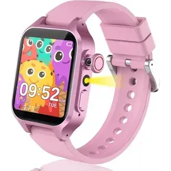 Ruopoem Kinder Smartwatch mit 32 Spielen und HD-Kamera - Vielseitige Kinder Smartwatch für Spiel und Lernen. Mit 32 Spielen, HD-Kamera, Musik- und Hörbuchfunktionen sowie Schrittzähler ist sie der perfekte Begleiter für Kinder von 4 bis 12 Jahren.