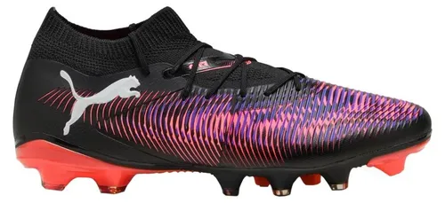 PUMA Unisex Future 8 Match FG/AG Fussballschuh - Black White-Glowing RED, 45 EU - Fußballschuhe mit Stützband im Mittelfuß für optimalen Halt und Stabilität. Texturiertes Mesh und GripControl Technologie sorgen für überragenden Grip und Ballkontrolle.