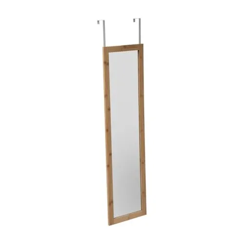 5five Türspiegel 110x30cm aus Bambus - Dekorativer Wandspiegel aus nachhaltigem Bambus, ideal für jeden Raum und verleiht Ihrem Zuhause einen modernen Touch.