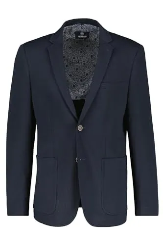 LERROS Jerseyblazer für Herren, Gr. 48, blau (classic navy) - Elegantes Jersey Sakko für Herren in klassischem Navy, gefertigt aus hochwertigem und bequemem Material mit 82% Polyester. Ideal für stilvolle Business- und Abendmode.