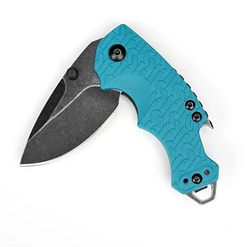 Kershaw Shuffle Teal Klappmesser - Taschenmesser mit 6 cm Klinge aus rostfreiem 8Cr13MoV Edelstahl, inklusive Flaschenöffner und Taschenclip – ideal für Outdoor-Abenteuer und den Alltag.