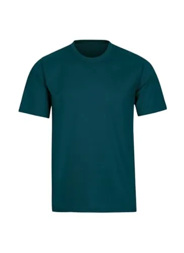TRIGEMA T-Shirt DELUXE Baumwolle Herren Gr. S blau von Trigema