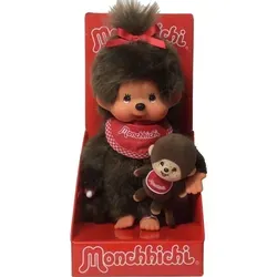 SEKIGUCHI Monchhichi Plüschfigur Mädchen mit Mini 20cm