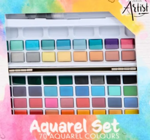 Creative Artist Aquarellfarbe Set mit 36 Farben und Pinseln