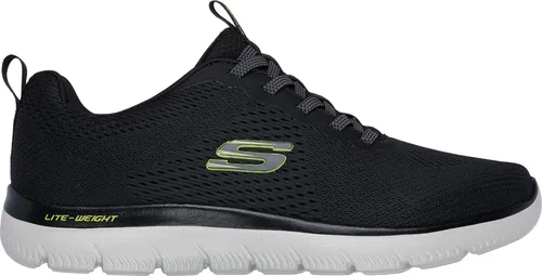 Skechers Herren Sneaker SUMMITS - ECKLER 44 Schwarz - Vielseitige Skechers Herren Sneaker SUMMITS - ECKLER in Schwarz, aus atmungsaktivem Textil mit elastischen Schnürsenkeln. Ideal für Alltag und Freizeit, bieten sie optimalen Komfort und eine bequeme Passform.