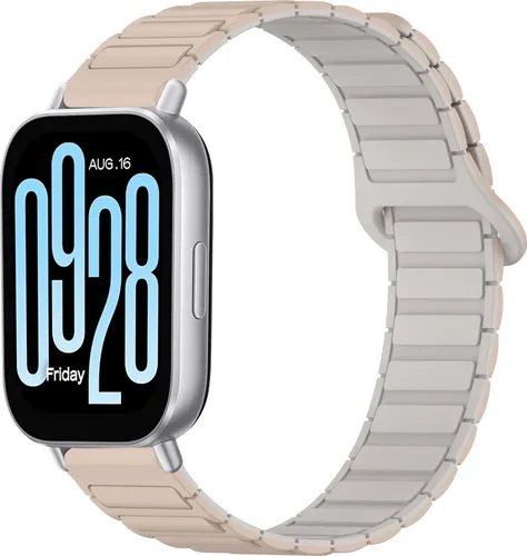 Für Xiaomi Redmi Watch 5 Active Two Color Silikon Magnetisches Ersatz Arm Band Braun