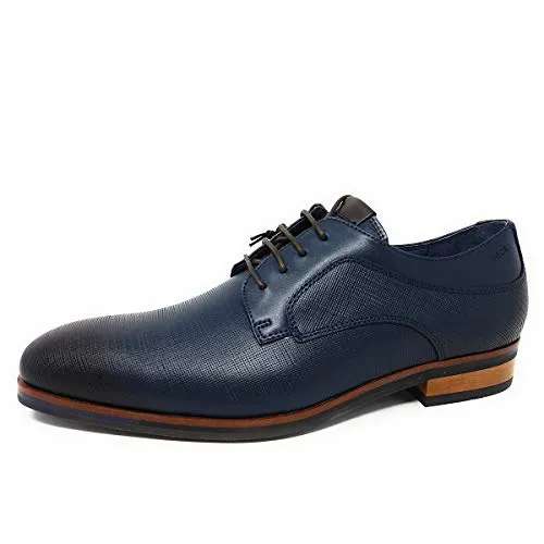 DIGEL Herren Businessschuhe Sio Schnürschuh aus Glattleder - Elegante Herren-Schnürhalbschuhe aus hochwertigem Glattleder, ideal für das Büro und besondere Anlässe, in stilvollem Dunkelblau.