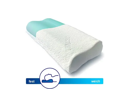 Gorilla Gesund Nackenkissen Comfort Neck Elastic - Nackenkissen aus Kaltschaum, höhenverstellbar für individuellen Schlafkomfort und optimale Stützwirkung, mit atmungsaktivem TENCEL Bezug für ein angenehmes Schlafklima.