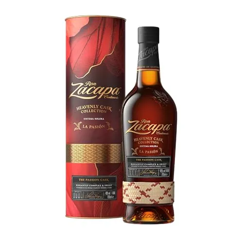 Zacapa La Pasión | The Passion Cask, 40% vol | Limitierte Edition aus Guatemala - Rum, limitierte Auflage mit einzigartigem Finish in Pedro-Ximénez-Sherryfässern für eine charakteristische Süße und komplexe Geschmacksnoten von Pflaumen, Vanille und Schokolade.