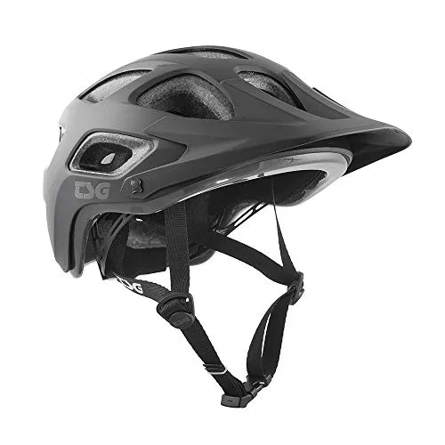 TSG Erwachsene Seek Solid Color Helm, Satin Black, S/M - Fahrradhelme mit Hardshell Bauweise, idealer Schutz durch EN 1078, CE und CPSC Standards, plus 17 Luftlöcher für optimale Belüftung.