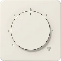 Jung CD1749BF Abdeckung für Thermostat, Thermoplast, Serie CD, weiß