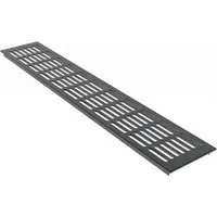 MS Beschläge Lüftungsgitter Alu 100 x 200 mm RAL 7016 Anthrazit Gitter