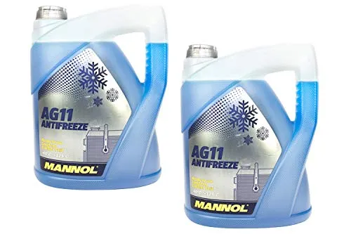 MANNOL Frostschutz Konzentrat blau SAE J1034 Longterm Antifreeze AG11-40°C 2 Stück á 5 Liter