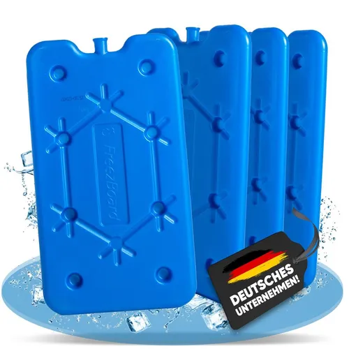 Nemt 400 ml Flacher Kühlakku Kühlelemente für Kühltasche oder Kühlbox 4 x