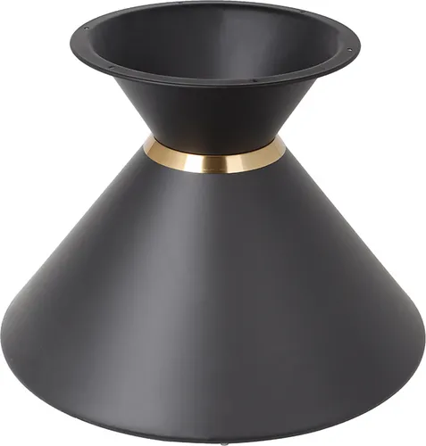 Metall Tischgestell DIY Sanduhrform Tischbasis H: 40 cm Schwarz Matt Ohne Platte