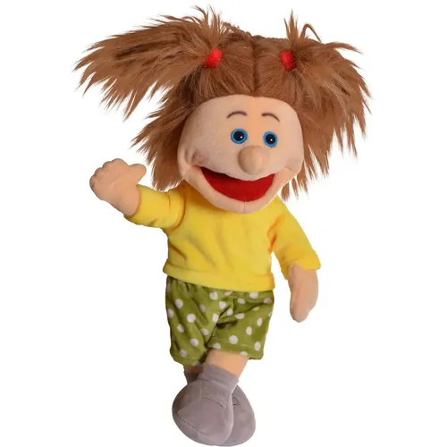 Living Puppets Handpuppe Hanne - 35 cm - Puppen & -Spielsets, lebendige Handpuppe mit blauen Augen, ideal für kreative Rollenspiele und Kinderunterhaltung