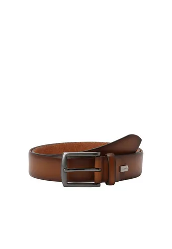 LLOYD Men’s Ledergürtel in Beige/Grau 80 - Hochwertiger Gürtel aus 100% Vollrindleder, ideal für stilvolle Outfits und langlebigen Tragekomfort.
