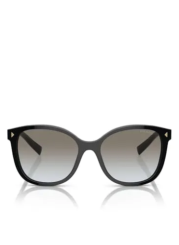 Prada PR22ZS Damen-Sonnenbrille - Elegante Vollrand-Sonnenbrille - Sportbrillen mit hochwertigem Acetat-Gestell in Schwarz, ideal für stilvolle Auftritte bei Sonnenschein.