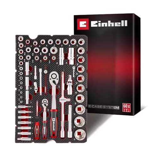 Einhell 370520 Stecknuss & Ratschen-Set 60-teilig von Einhell