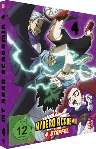My Hero Academia - Staffel 4 - Vol.4 - [DVD] - Anime-Serie, spannende Fortsetzung mit neuen Abenteuern und Charakterentwicklungen, freigegeben ab 12 Jahren.