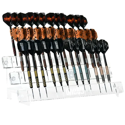 ONE80 Dart-Ständer aus Acryl für 12 Dart-Sets