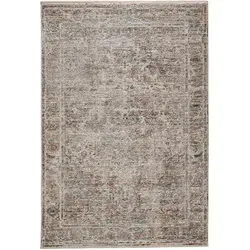 benuta Nest Kurzflor Teppich Anwar Grau/Beige 160x230 cm in beige von benuta