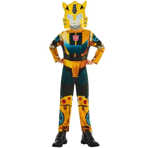 Rubies Offiziell Transformers Bumble Bee Kinderkostüm, Verkleidung für Kinder, Größe 5-6 Jahre,