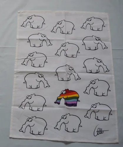 OTTIFANT rainbow REGENBOGEN Geschirrtuch 50 x 70 cm Küche Geschirrhandtuch  Otto