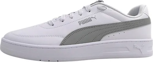PUMA COURT CLASSIC CLEAN Sneaker, Gr. 45, puma weiß/gray echo - Sportliche Sneaker mit SoftFoam+ Innensohle für optimale Dämpfung und Komfort. Perfekt für Court Vibes und deinen Alltag!