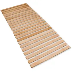 Madera Premium Rollrost – 23 stabile Leisten aus Erlenholz, bis 220 kg belastbar - Lattenroste, stabil und langlebig für alle Matratzenarten, bietet perfekte Luftzirkulation und einfache Installation ohne Werkzeuge.