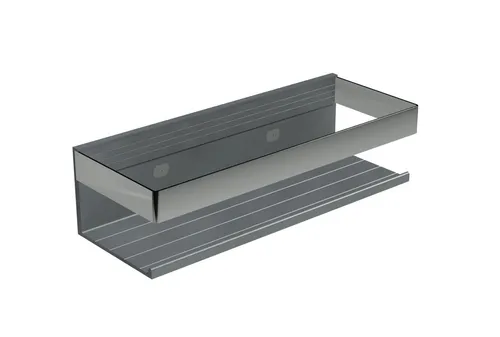 Bernstein Duschkorb DK319 - Edelstahl Duschregal mit Ablaufschlitz - Ablagen: BERNSTEIN Duschkorb DK319 aus hochwertigem Edelstahl, 28 cm breit, rostfrei und elegant. Ideal für die Dusche, schützt Ihre Pflegeprodukte und wertet Ihr Badezimmer auf.