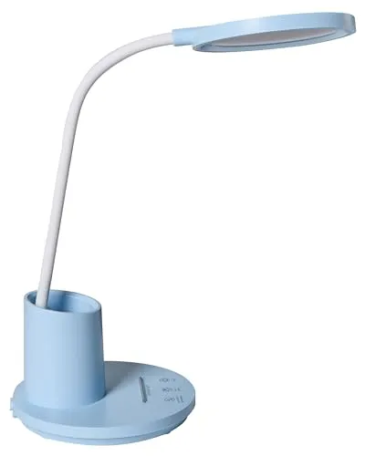Beliani Vela LED Schreibtischlampe blau dimmbar