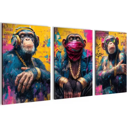 Wandbilder Street Art Graffiti Street Art in gelb von Novart