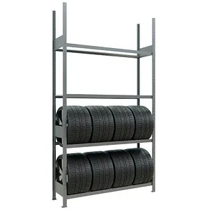 Grundregal Reifen 2750x1500x400mm - Werkstatteinrichtung für die platzsparende und sichere Lagerung von Reifen, ideal für Werkstätten und Garagen.