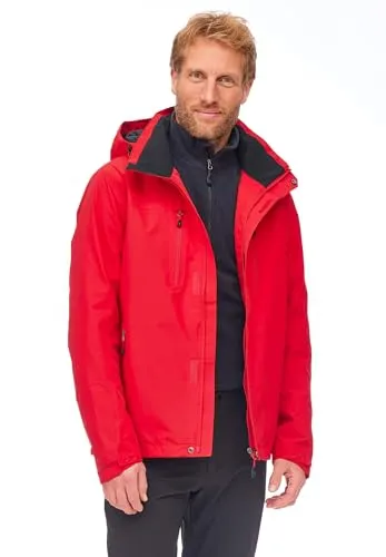 Jeff Green Herren Funktionsjacke Harstad – Atmungsaktive & wasserdichte Outdoorjacke - Funktionsjacke für Herren mit 12.000 mm Wassersäule, 100% wind- und wasserdicht, ideal für Outdoor-Aktivitäten. Verstellbare Kapuze und zahlreiche Taschen für optimalen Komfort.