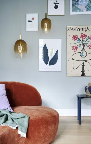 Nordlux Uma 18 Hängeleuchte Bernstein-Farbe 2112703027 - Moderne Pendelleuchte mit E27 Glühbirnensockel, ideal für jeden Raum. Die stilvolle Bernsteinfarbe sorgt für eine warme Atmosphäre in deinem Zuhause.