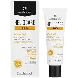 Heliocare 360° Water Gel Sunscreen SPF 50+ - Sonnenschutz für den Körper, 50 ml, bietet zuverlässigen UV-Schutz, spendet Feuchtigkeit und ist wasserfest – perfekt für optimale Hautpflege bei Sonnenexposition.