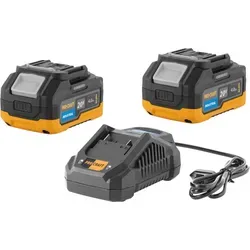 Procraft Starter Set 20 V mit Schnell Ladegerät und 2x 4,0 Ah Akkus - Vielseitiges Procraft Starter Set mit Schnell Ladegerät und zwei leistungsstarken 4,0 Ah Akkus für zuverlässige Energieversorgung bei jedem Projekt. Ideal für den professionellen Einsatz!