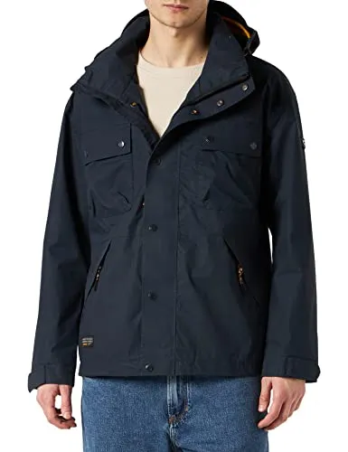 camel active Herren teXXXactive Funktionsjacke mit Kapuze Jacket, Blau, 114