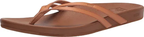 Reef Damen Cushion Spring Joy Zehentrenner Sandale - Farbe naturale - Bequeme Zehentrenner in Größe 35 mit gepolstertem Fußbett für optimalen Tragekomfort und Stil im Sommer.