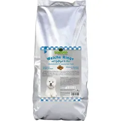 - Schecker weiche Ringe - Trockenfutter mit Geflügel und Reis halb-feucht - schmackhaft 4 kg