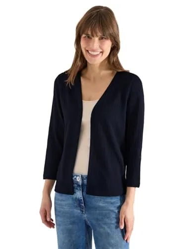 CECIL Shirtjacke mit Turn-Up-Detail in Blau - Größe L (42) - Elegante Shirtjacke aus atmungsaktiver Viskose-Mischung, ideal für den lässigen Look. Pflegeleicht und bequem, perfekt für jeden Anlass.