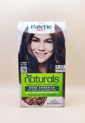 Poly Palette naturals Permanente Haarfarbe 4-60 Goldbraun *NEU*.