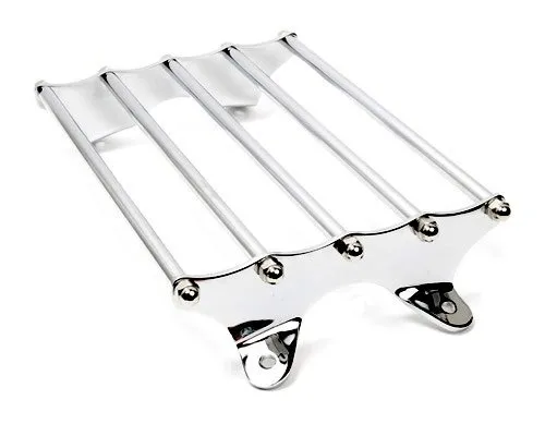 Dock66 Motorcycle Parts Gepäckträger Chrom - Indian Style in silber von Dock66 Motorcycle Parts