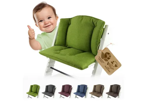BambiniWelt by Rafael K. Hochstuhlauflage Ersatzbezug Bezug Sitzkissen kompatibel mit Stokke Tripp Trapp Mod.1, (Rücken- und Sitzkissen)